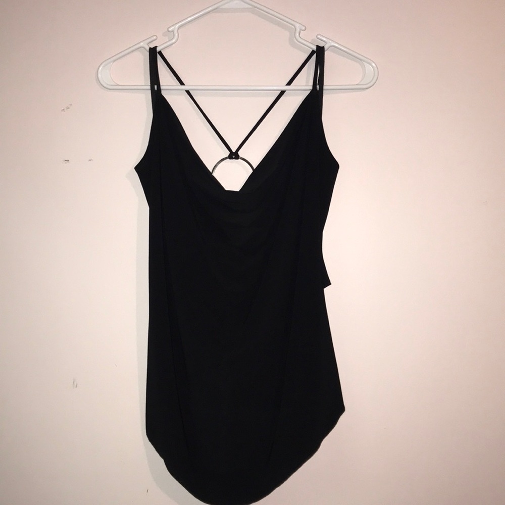 Black top with back cut outs